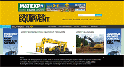Desktop Screenshot of constructionequipment.com