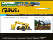 Tablet Screenshot of constructionequipment.com